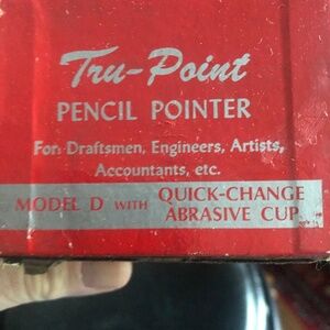 Vintage Tru-Point Pencil pointer for draftsmen, engineers, artists. Used